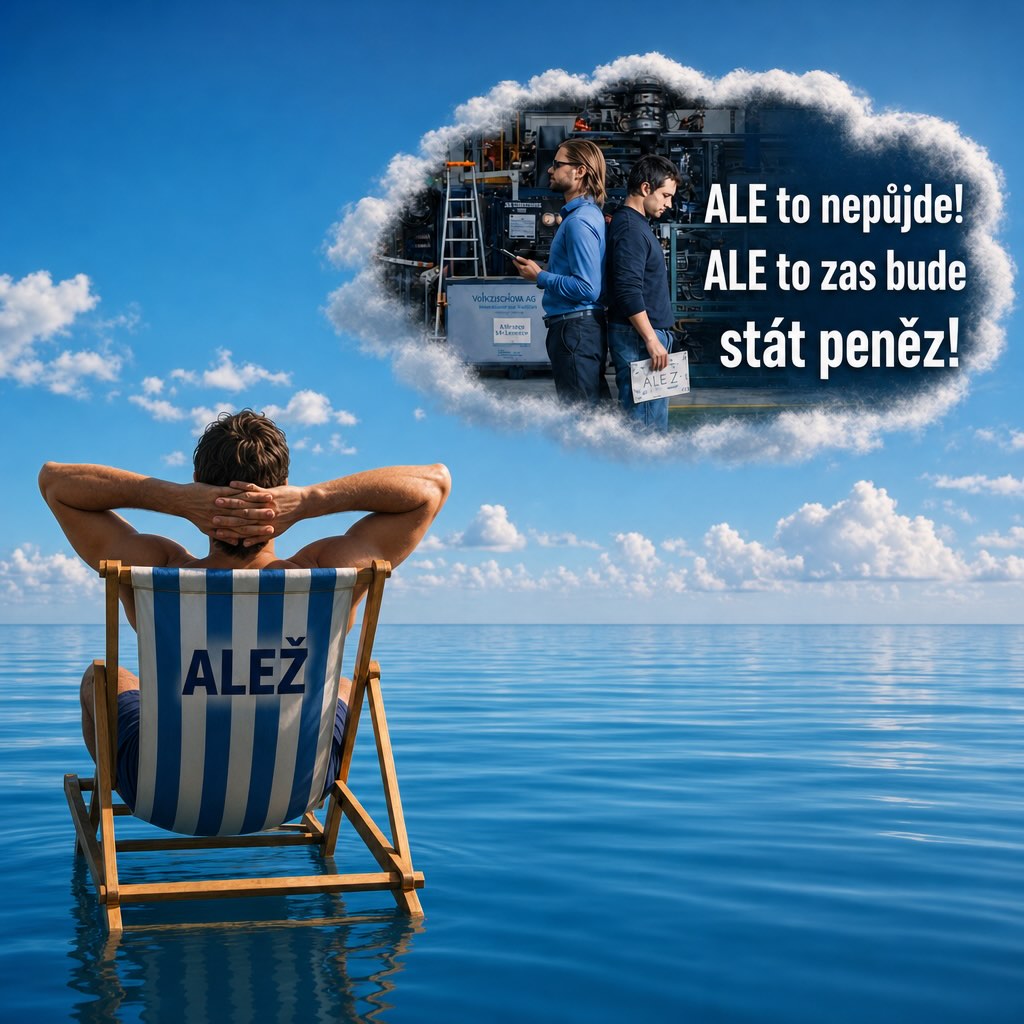 ALEŽ relaxuje na lehátku uprostřed moře a sní o výrobě - letní akce iDomino