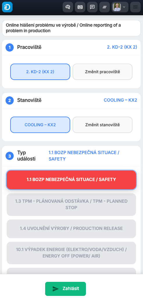 iDomino - Eskalace nebezpečné situace